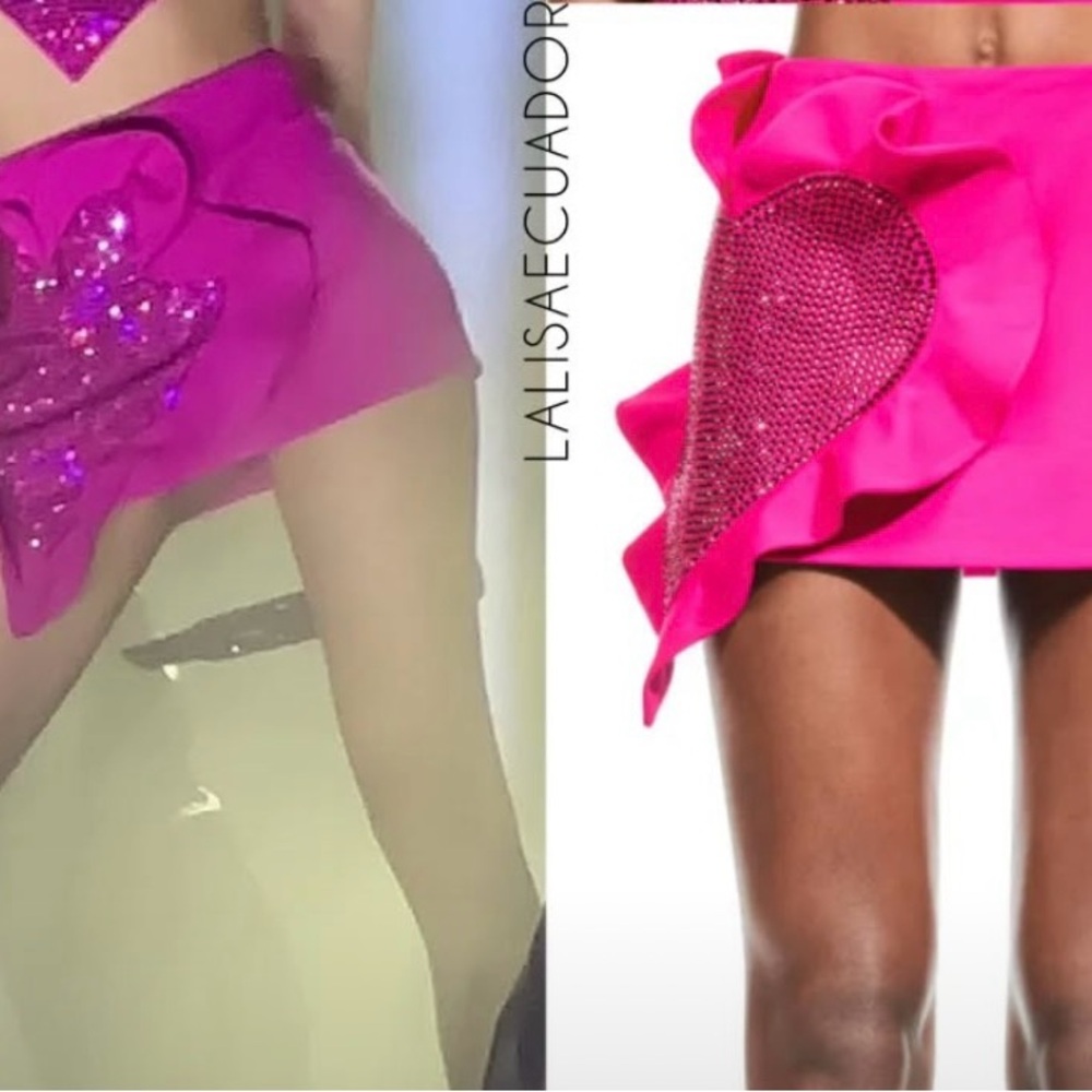 Area Heart Ruffle Mini Skirt - Picture 5 of 7